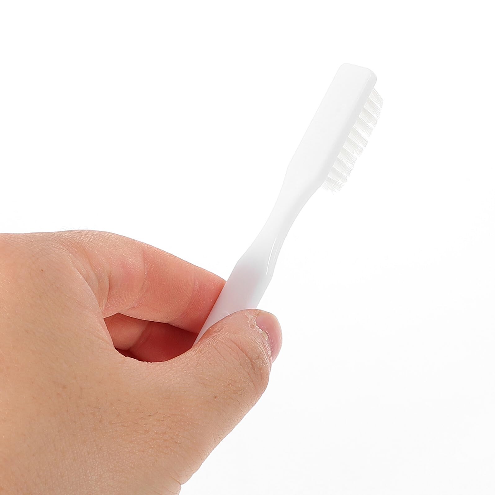 Spazzolino da Denti Manuale Setole Morbide e Manico Corto Antiscivolo 100 Pezzi per Igiene Orale in Carcere Design Compatto Ergonomico per Uso Istituzionale e Viaggi