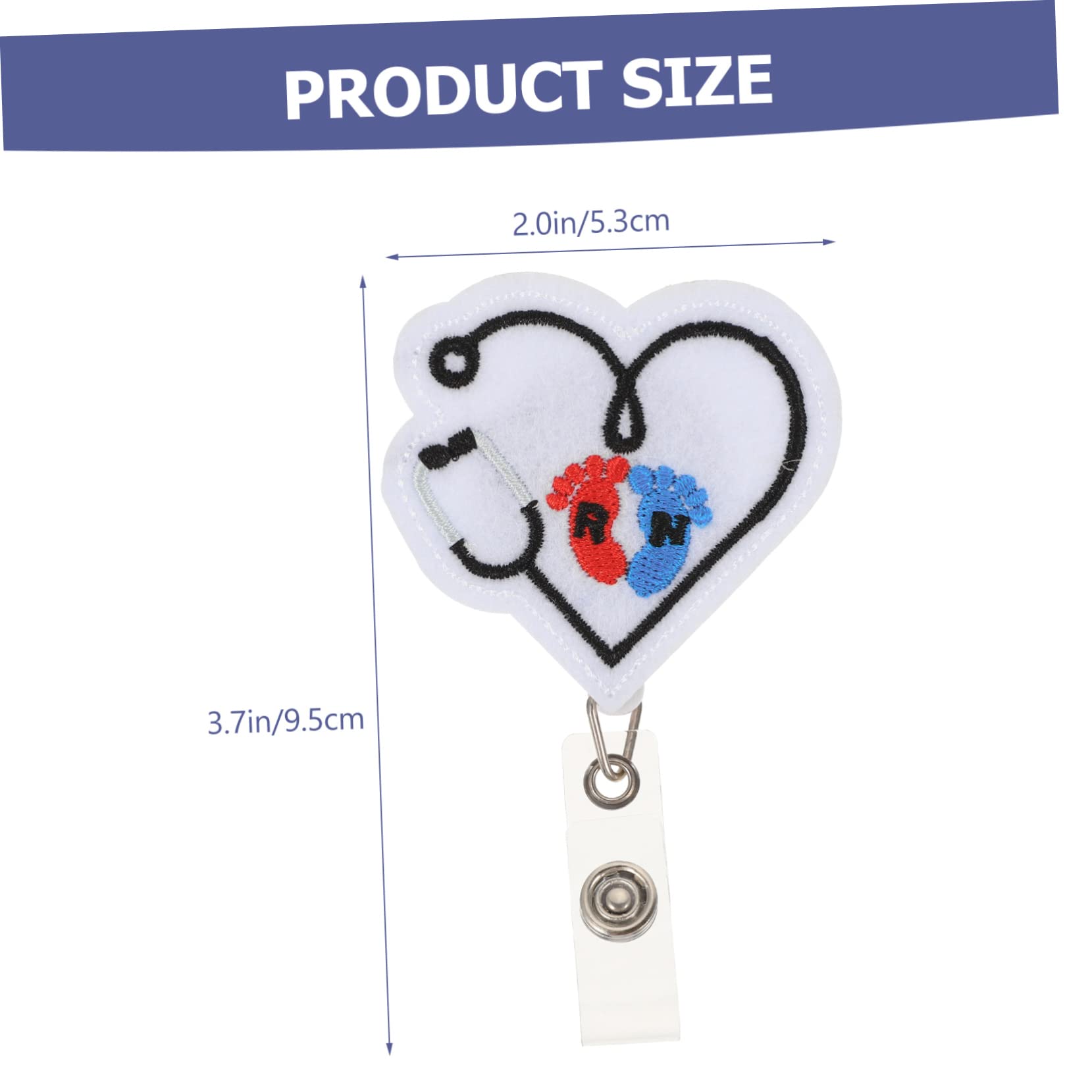 Tofficu 10piezas Soporte Retráctil Para Identificación Sujetador Decorativo Forma De Para Tarjetas De Id y Llaves Práctico y Accesorio Para