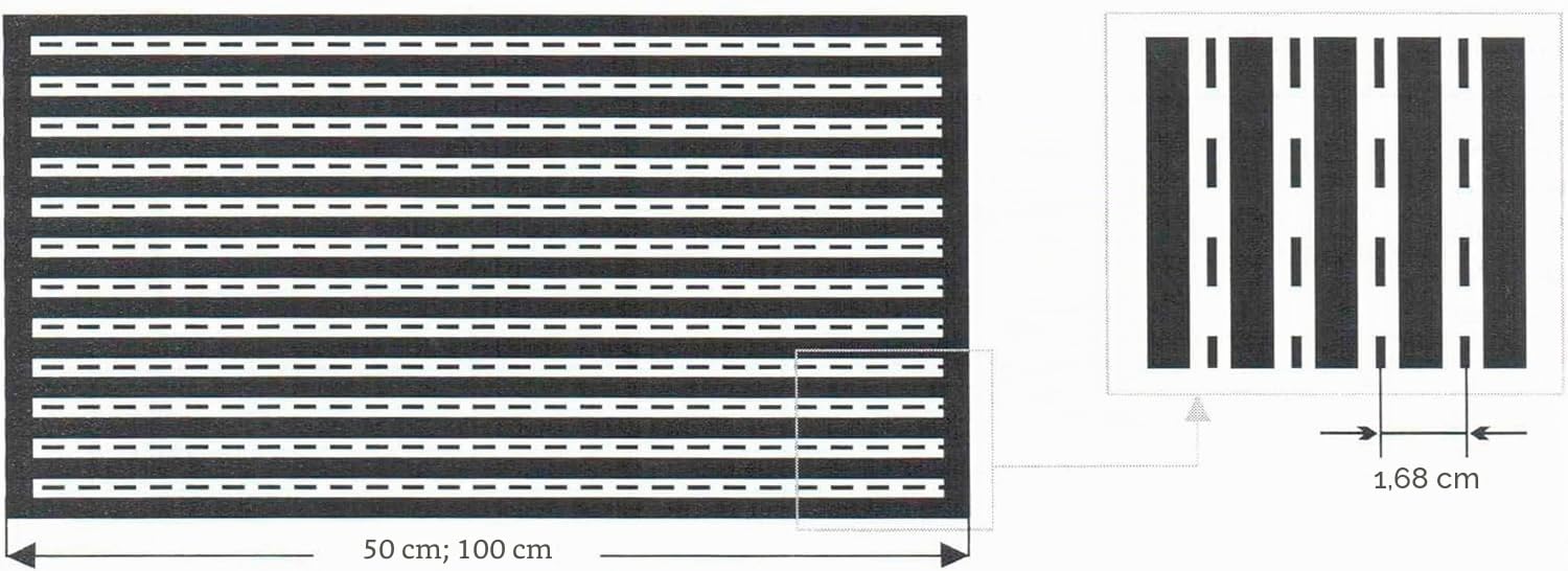 Elektrische Fußbodenheizung CALORIQUE NEO 1 m² – Infrarot Carbon-Heizfolie 150 W/m², 50 cm breit, punktuelle Wärme unter dem Schreibtisch [A+++]