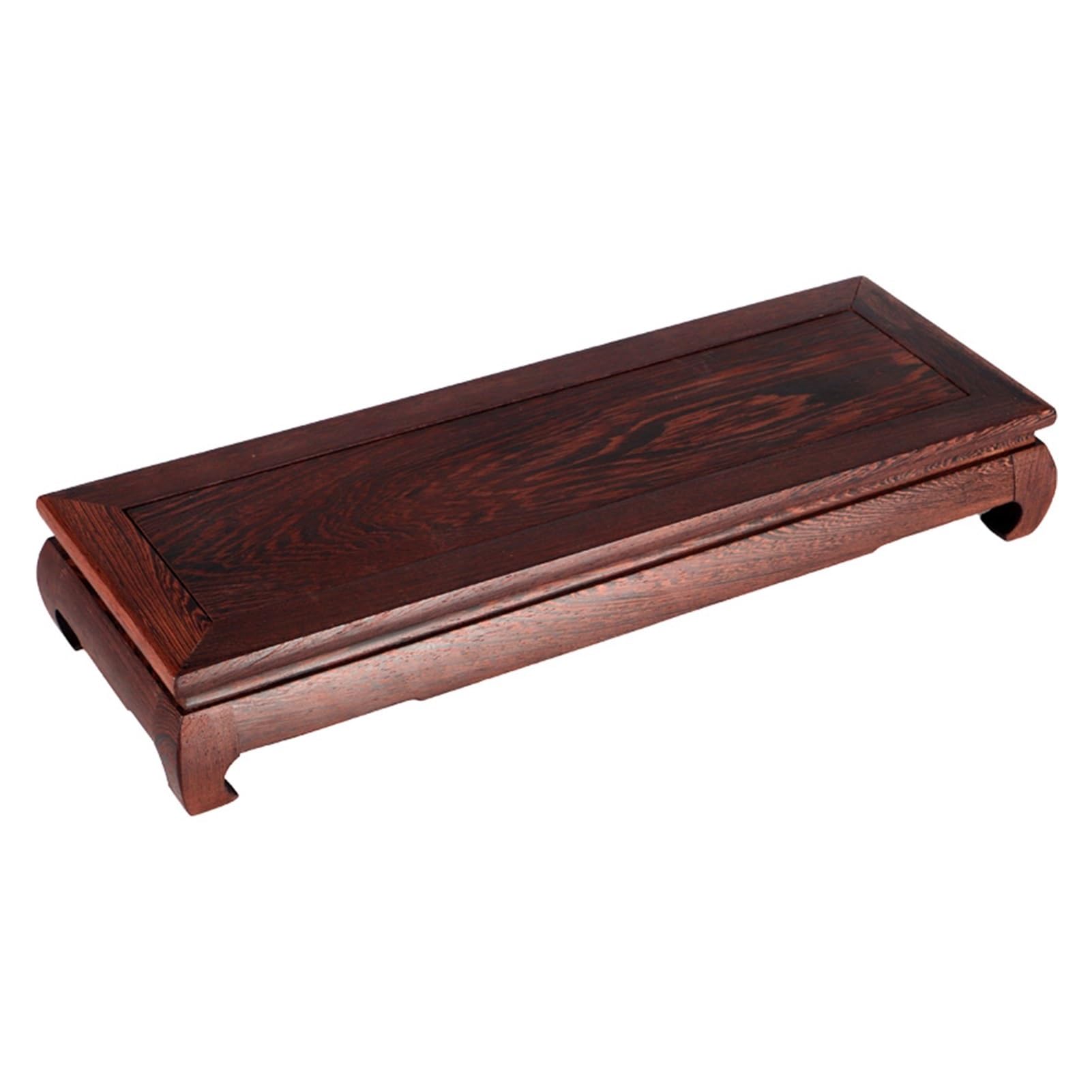 MPOPO Bonsai Pedestal Wooden Vase Base Teapot Furniture Display Stand Rectangular Rack Buddha Statue Vase Display Stands Pedestal Base(S)
