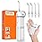 Bitvae P1 Portable Mini Dental Flosser, Cordless Water Cleaner with Telescopic Tank, Rechargeable Oral Irrigator for Travel & Home, Frost White