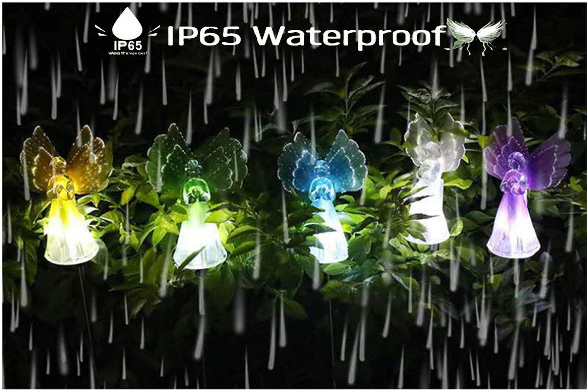 4 Pezzi Luci Solari Esterno,10 LED Luci Solari Giardino Esterno,Lampad