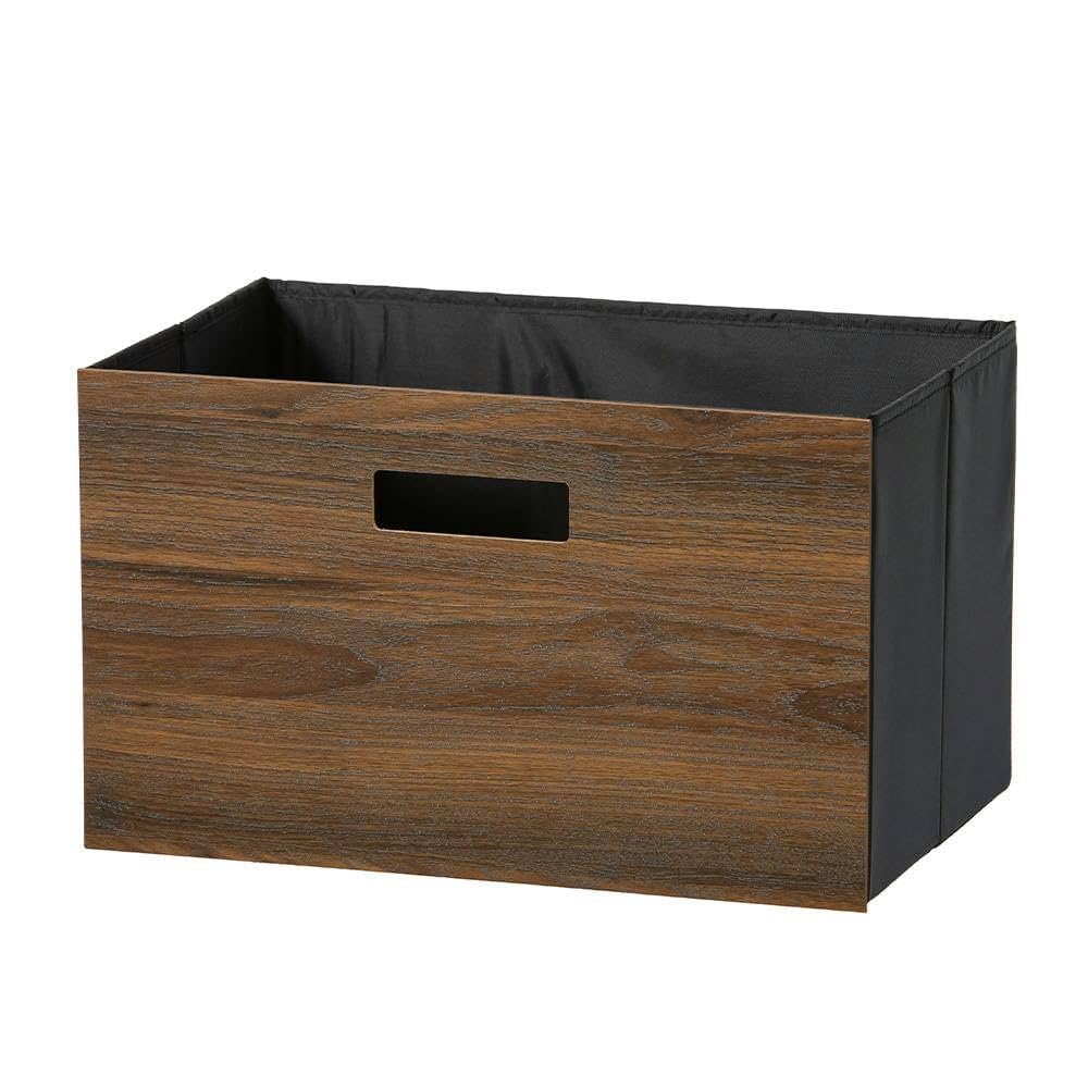 木製収納ボックス ブラウン 木製収納ボックス ブラウン