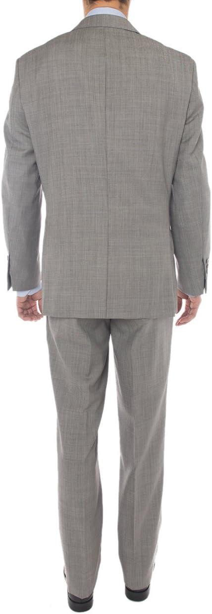 GN Luciano Men's Two Button Super 160'S Wool Suit 2 Piece Jacket with Pant - Image 2