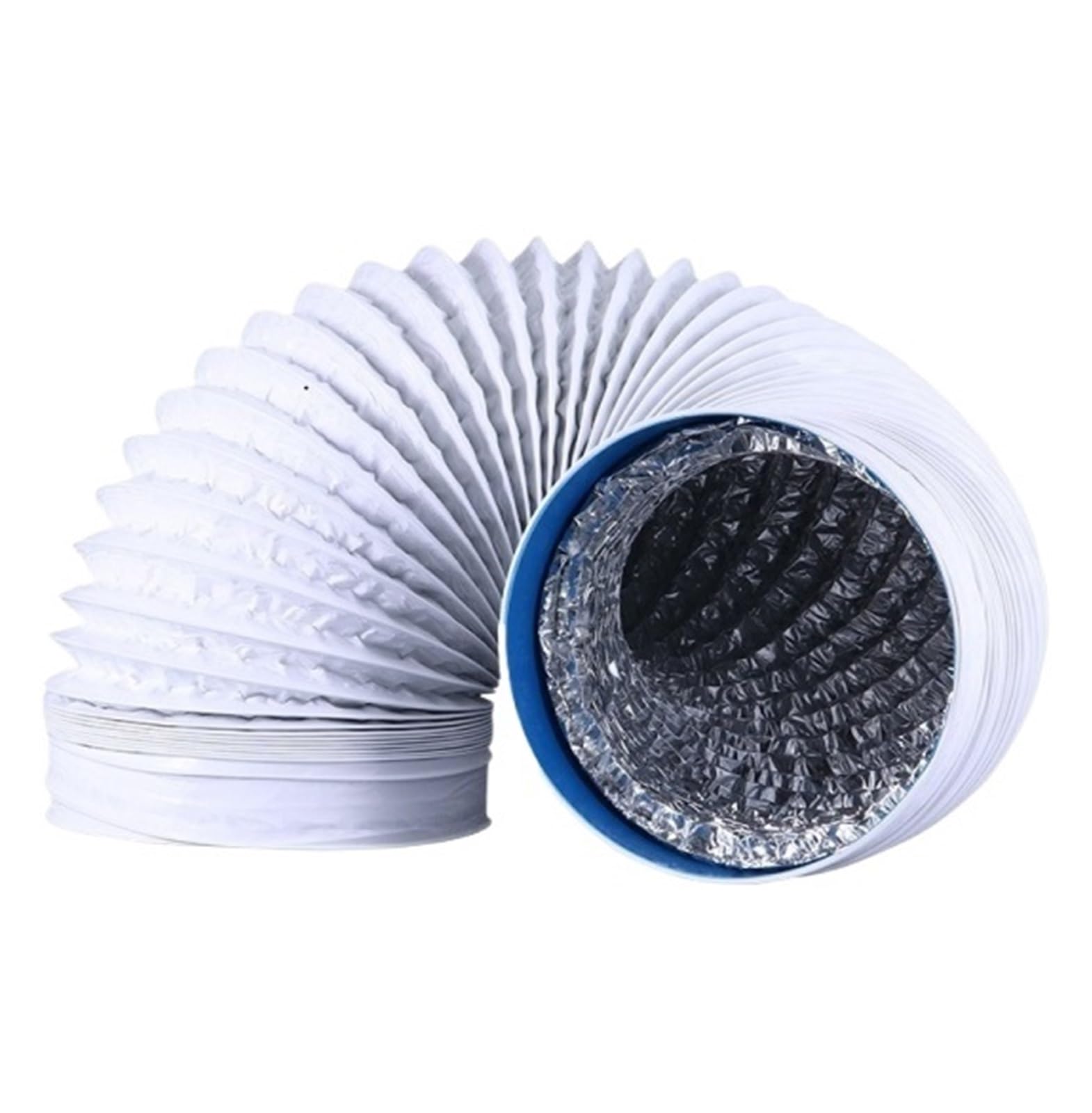 Tuyau d'évacuation pour sèche-linge, Tuyau d'aération de conduit en feuille d'aluminium 125 mm multicolore 1-9 m