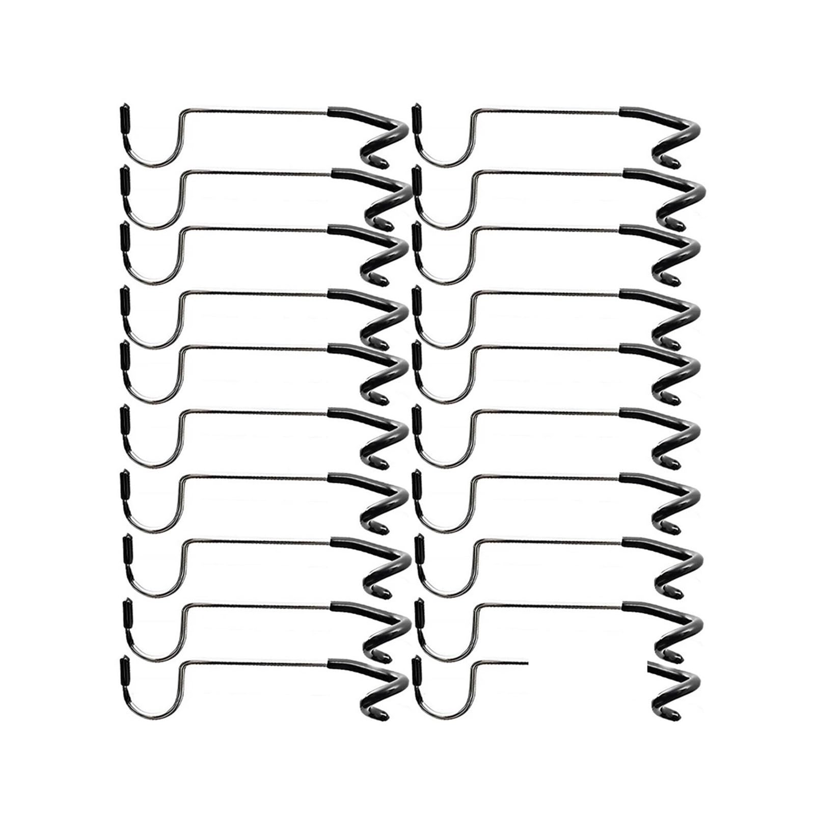 BAYNOPURIN Outdoor Light Hook Outdoor Camping Light Hook Stainless Steel Lantern Hanger Non Slip Tent Pole S Shape(20pcs)