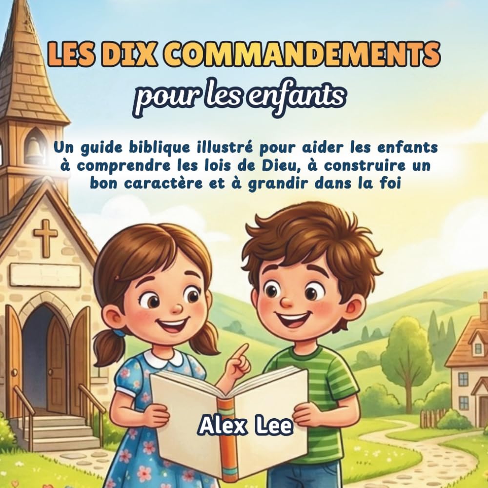 LES DIX COMMANDEMENTS POUR LES ENFANTS: Un Guide Biblique Illustré pour Aider les Enfants à Comprendre les Lois de Dieu, à Construire un Bon Caractère et à Grandir dans la Foi