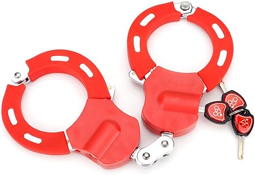 Miniatura 7 de Cadena de bloqueo para esposas de motocicleta con llave para scooter eléctrico resistente antirrobo, bicicletas scooters