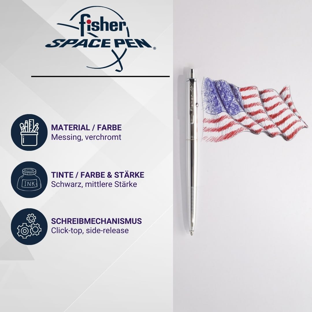 Fisher Original Space Pen Astronautenstift Kugelschreiber, 1 Stück (1er Pack)