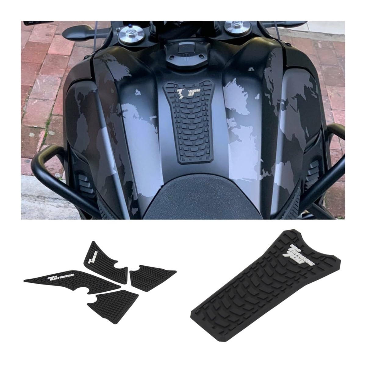 Protège Reservoir Protection De Réservoir En Caoutchouc Moto Pour Tenere 700 XTZ Autocollants Antidérapants