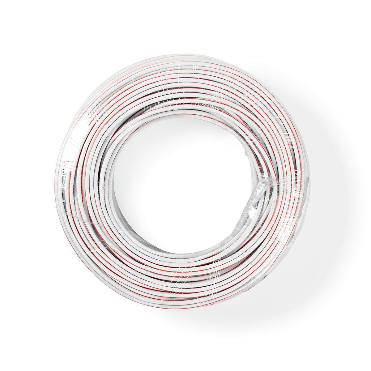 Nedis - Kabel głośnikowy - 2x 1,50 mm² - CCA - 100 m - okrągły - owinięty - PCW - przezroczysty