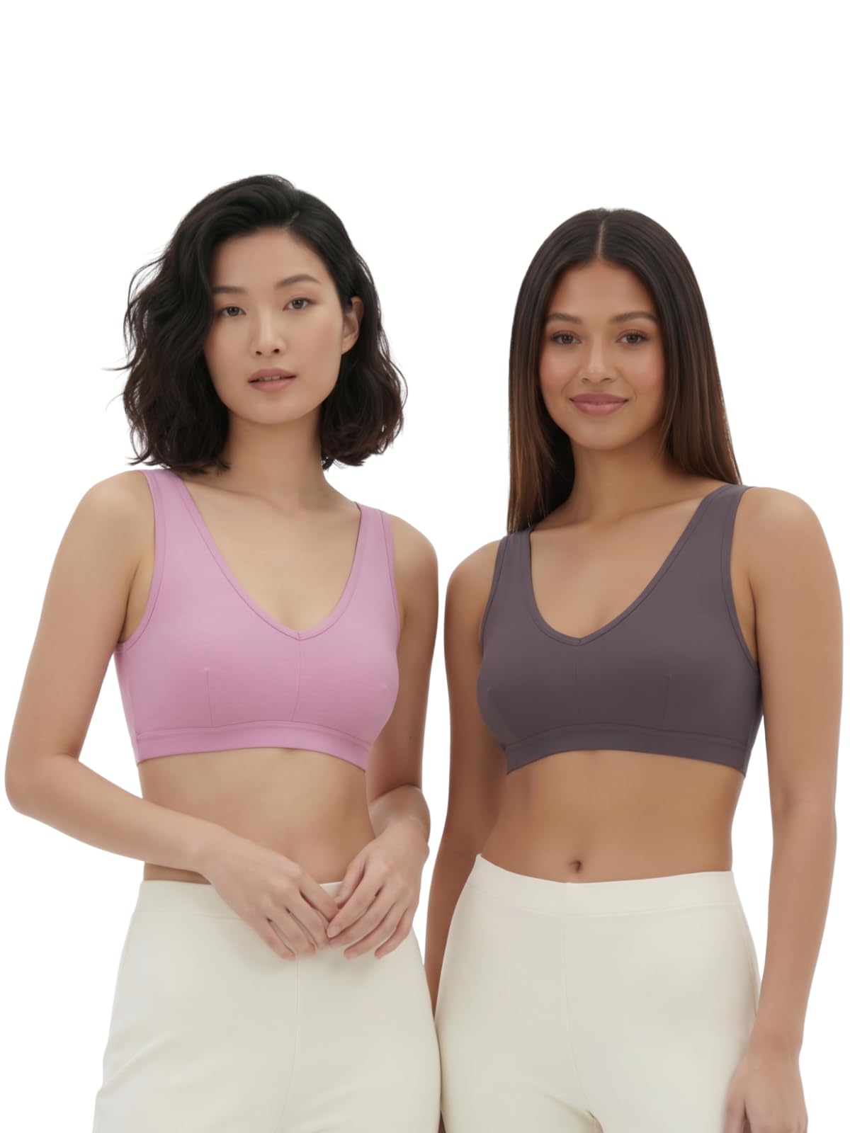 GRECIILOOKS Sports Bra for Women Non Padded High Impact | Medium Impact Gym Sports Bra Combo | Activewear for Gym Workout Yoga Running | Stretch Seamless Support Bras-image-41