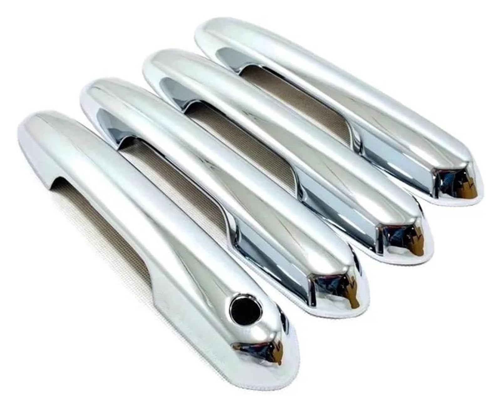 QWQTHGS Car Exterior Door Handle Cap for Toyota RAV4 XA50 Hybrid 2019-2023 Exterior Part Stickers Accessories Car Door Bowl Handle Cover Trim(Chrome,A)