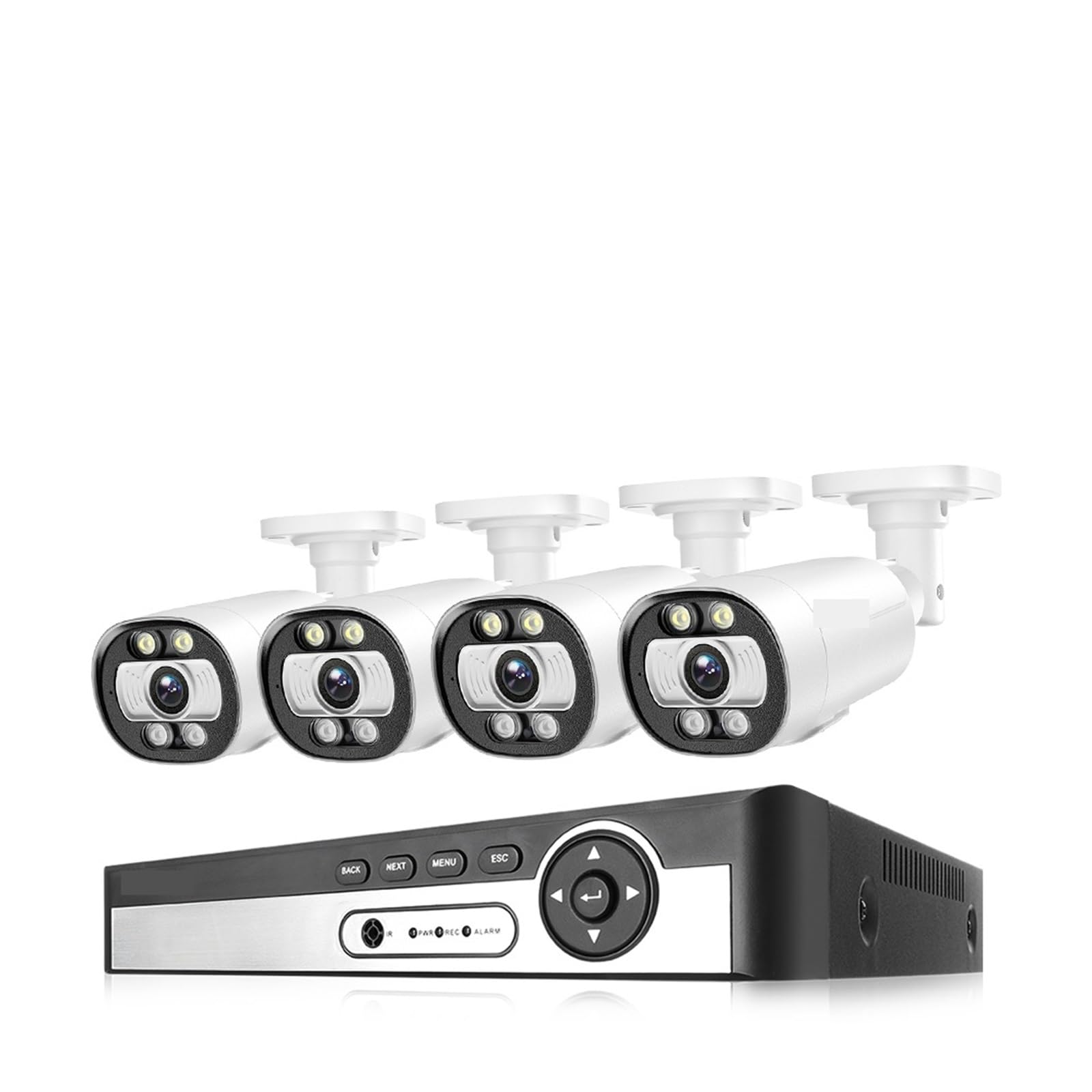 8CH 4K 5MP POE Security AI System Kamer Wykrywanie Twarzy 8MP CCTV Zestaw Do Nadzoru Wideo Kolor Night Vision NVRP2P łAtwa W Instalacji(1T,8CH NVR 4PCS CAM 5MP)