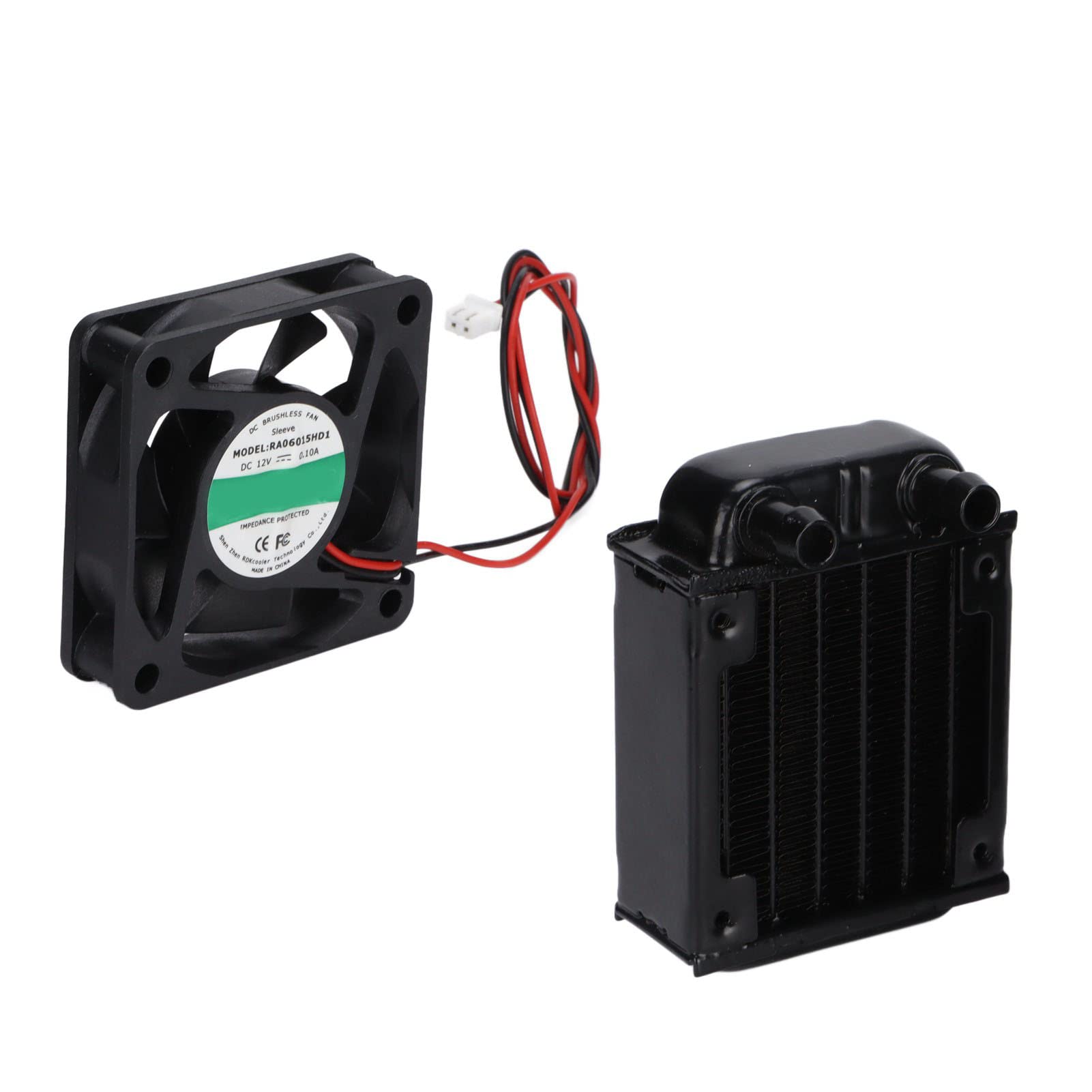 Amazon.co.jp: CPU クーラー 12V DC 2Pin 60mm CPU 水冷ファン + 18