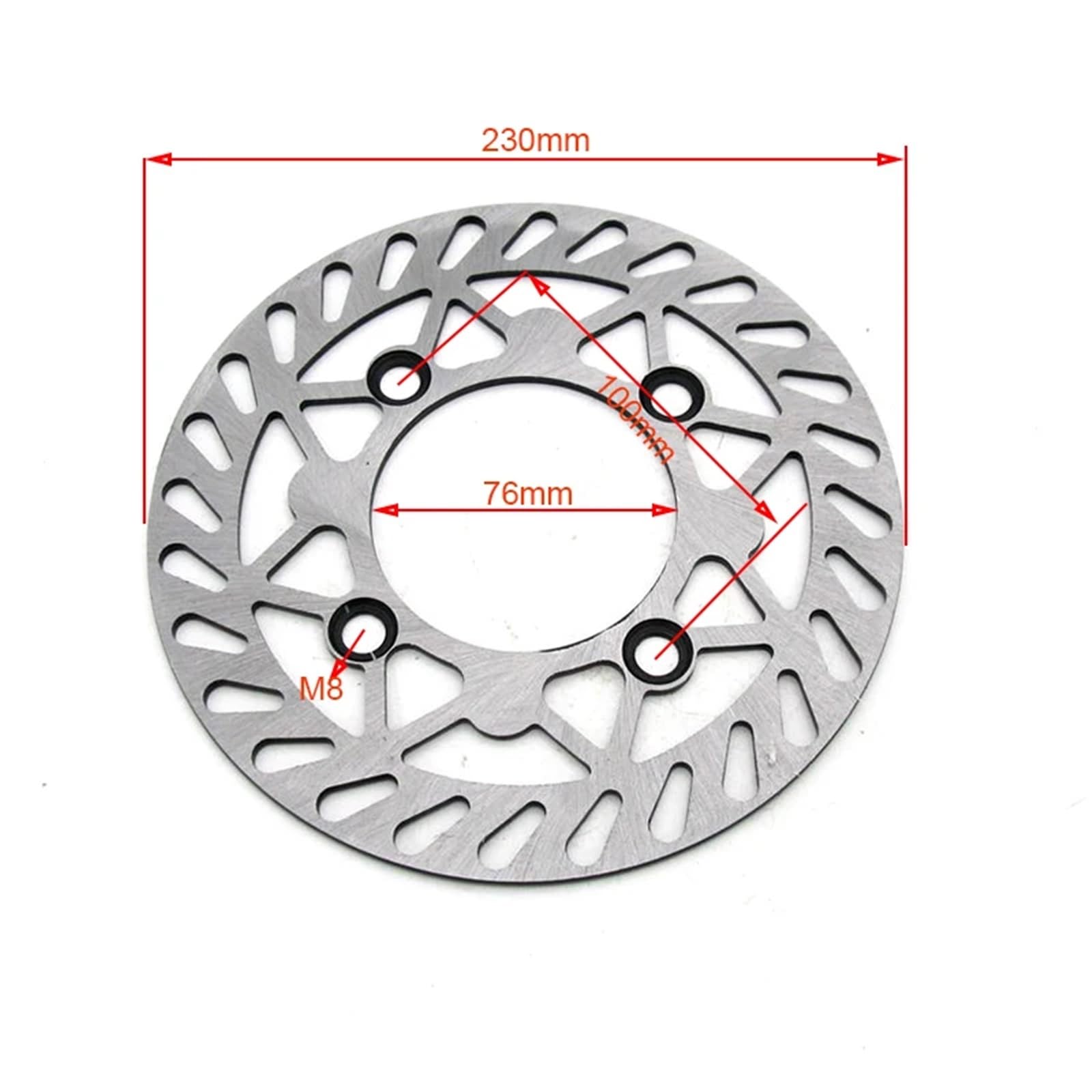 Do KAYO BSE KLX CRF 125cc 140cc Hamulca Tarczowego 180/190/200/210mm 220mm 230mm 76mm Przednia tylna tarcza hamulcowa Tarcza tarczowa(230mm)