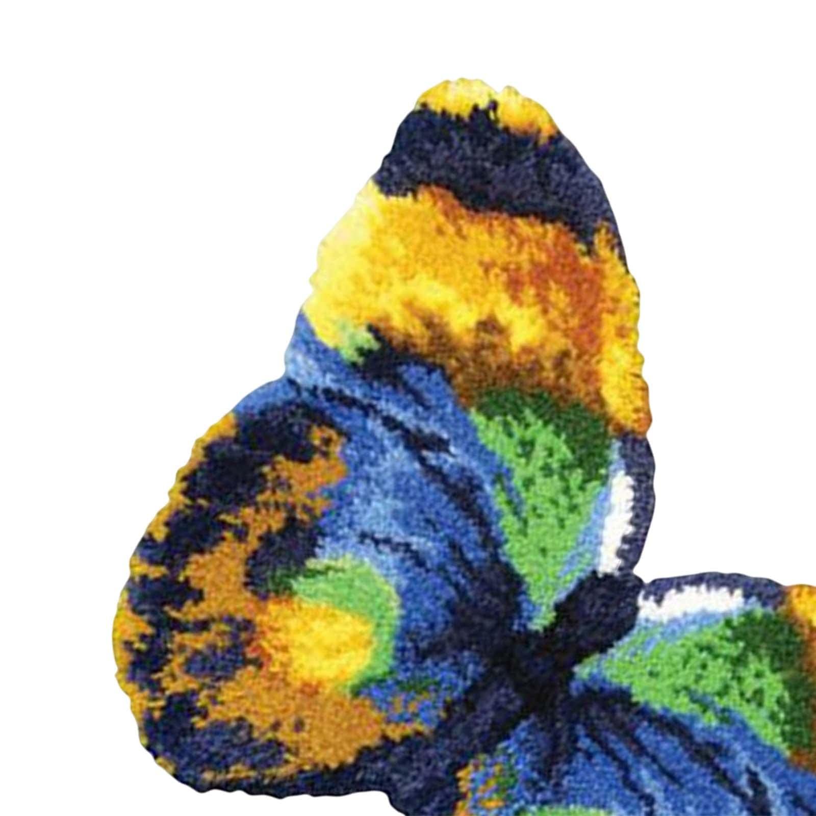 bnf® Latch DIY Rug Making Kit Butterfly Handmade for Christmas Kids Crafts | Needlecrafts & Yarn | Rug Making | Latch Hooking | Latch Hooking Kits-image-31