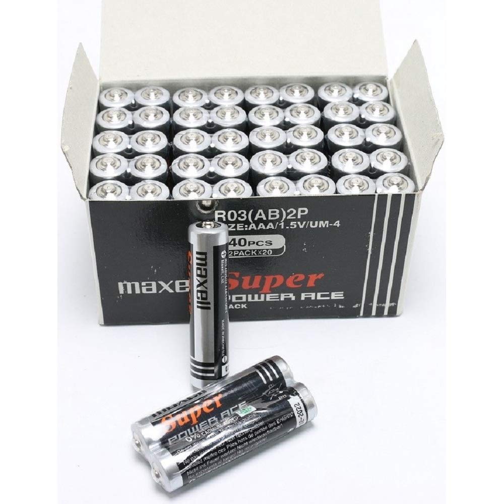 Maxell Super AAA Battery (03) - 40 Pieces