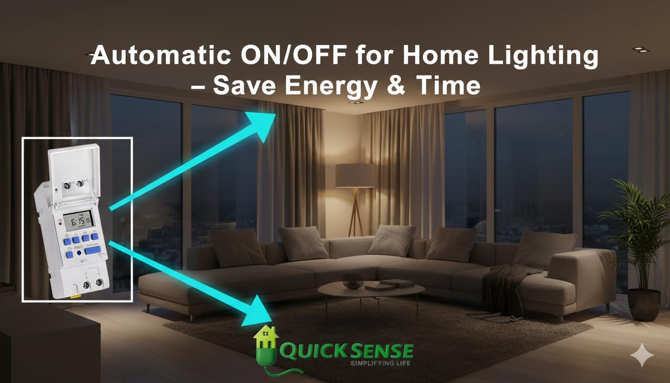 Quick Sense QS-T3 Digital Timer Switch - 30A Programmable -2 Quick Sense QS-T3 Digital Timer Switch - 30A Programmable -2