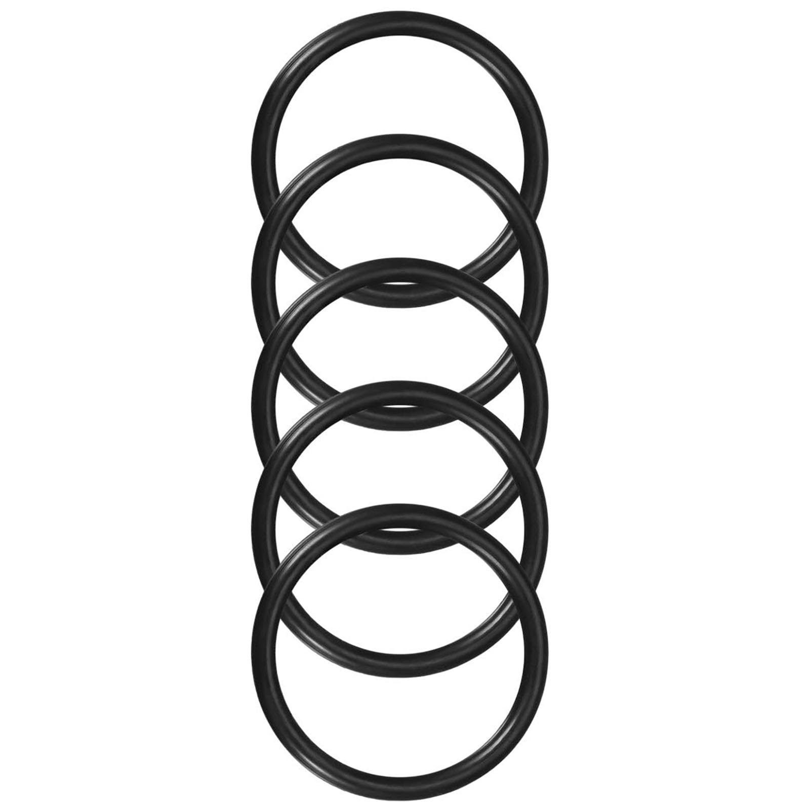 ROWORKX 5Pcs Nitrile Rubber O-Rings - 65mm OD x 55mm ID x 5mm Width Sealing Gaskets for Hose, Faucet, Plumbing, Automotive and General Repair Applications