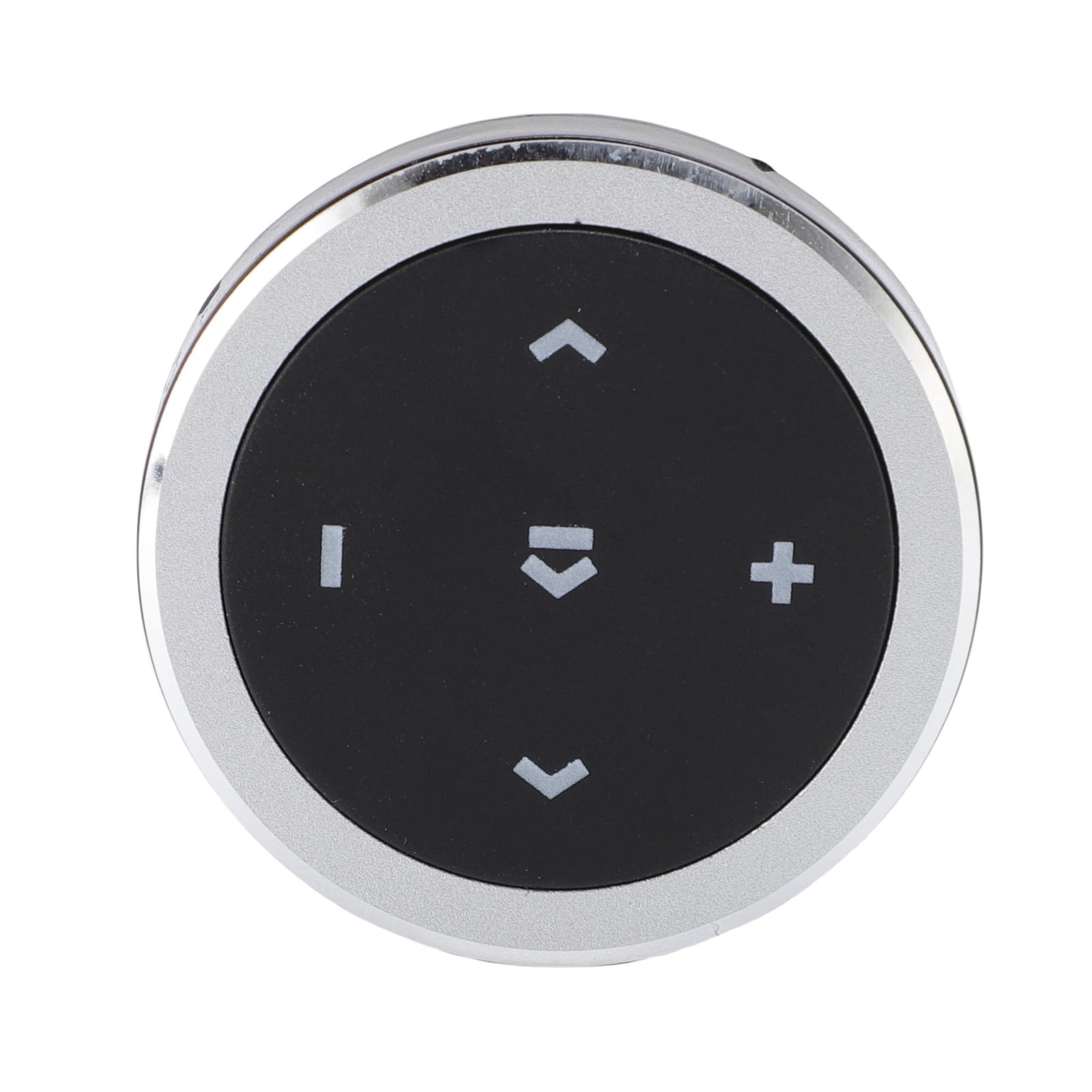 Control Remoto Inalámbrico Bluetooth para Música Y Selfies con Soporte para Volante para Coche. Reproducir Música, Pausar, Saltar, Ajustar Volumen.