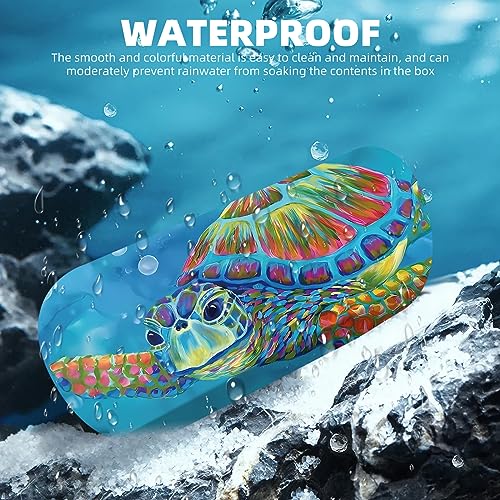 Image of Hard Shell Eyeglasses Case, Travel Portable Protective Glasses Cover Box for Men and Women with Cleaning Cloth