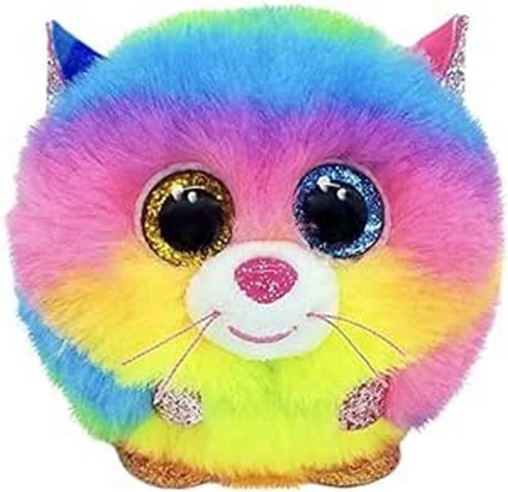 2007540 Gizmo Cat Puffies Plush Animal, Multicolor