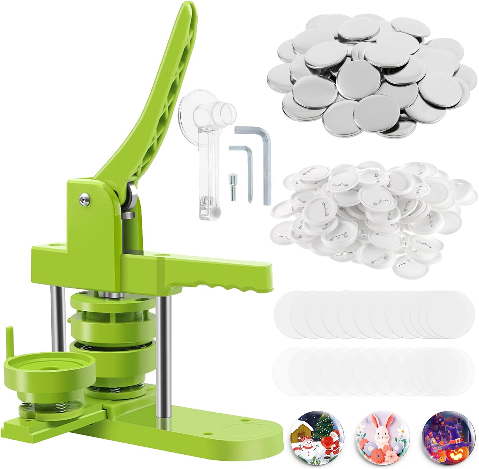 DynaLiving Badge Maker Machine Badge Button Press 58mm(2.28in) DIY