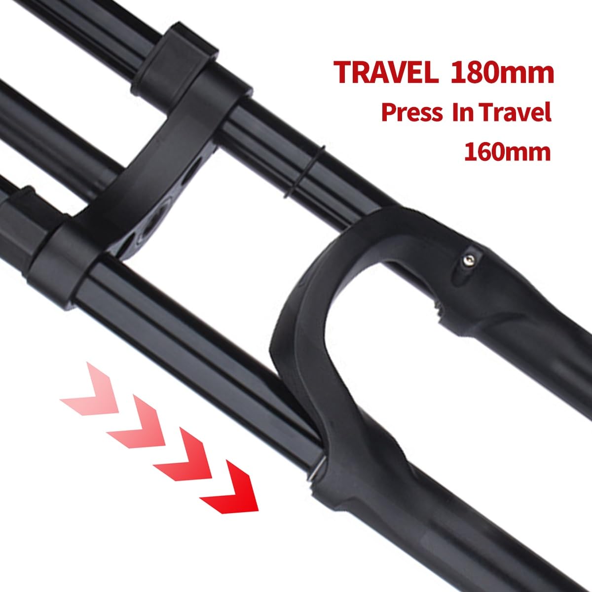 26"/27,5"/29" BOOST Air Mountain Bike widelec amortyzowany podwójne ramię rower zawieszenie przednie 160 mm 1-1/8" prosta rura wał 15x110 mm hamulec tarczowy widelce MTB do XC/AM/DH
