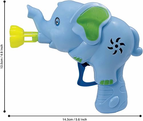 Miniatura 3 de Bubble Gun - Elefante de Deluxebase. Soplador de burbujas con temática de dinosaurio con solución. Máquina de fácil uso con alimentación por