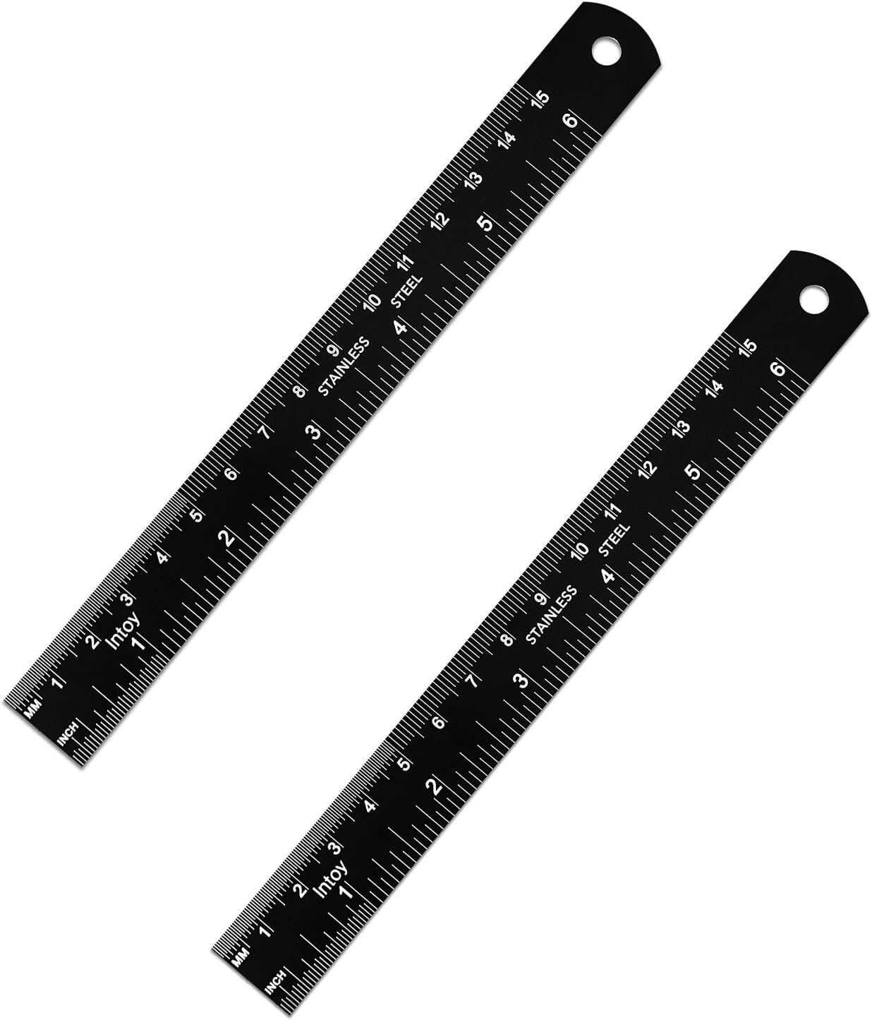 6 7 Inch Ruler Amazon.com : Zotemo Metal Ruler 6 Inch, 2 Pack - Double Scale mm/inch ...