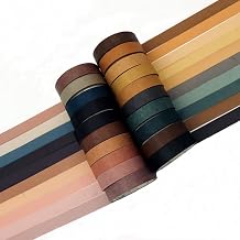 20 Rolls Washi Tape Set,10 mm x 5m Decorative Colored Masking Tapes for Scrapbooking, Junk Journal, Planners, DIY Crafts, Gift Wrapping