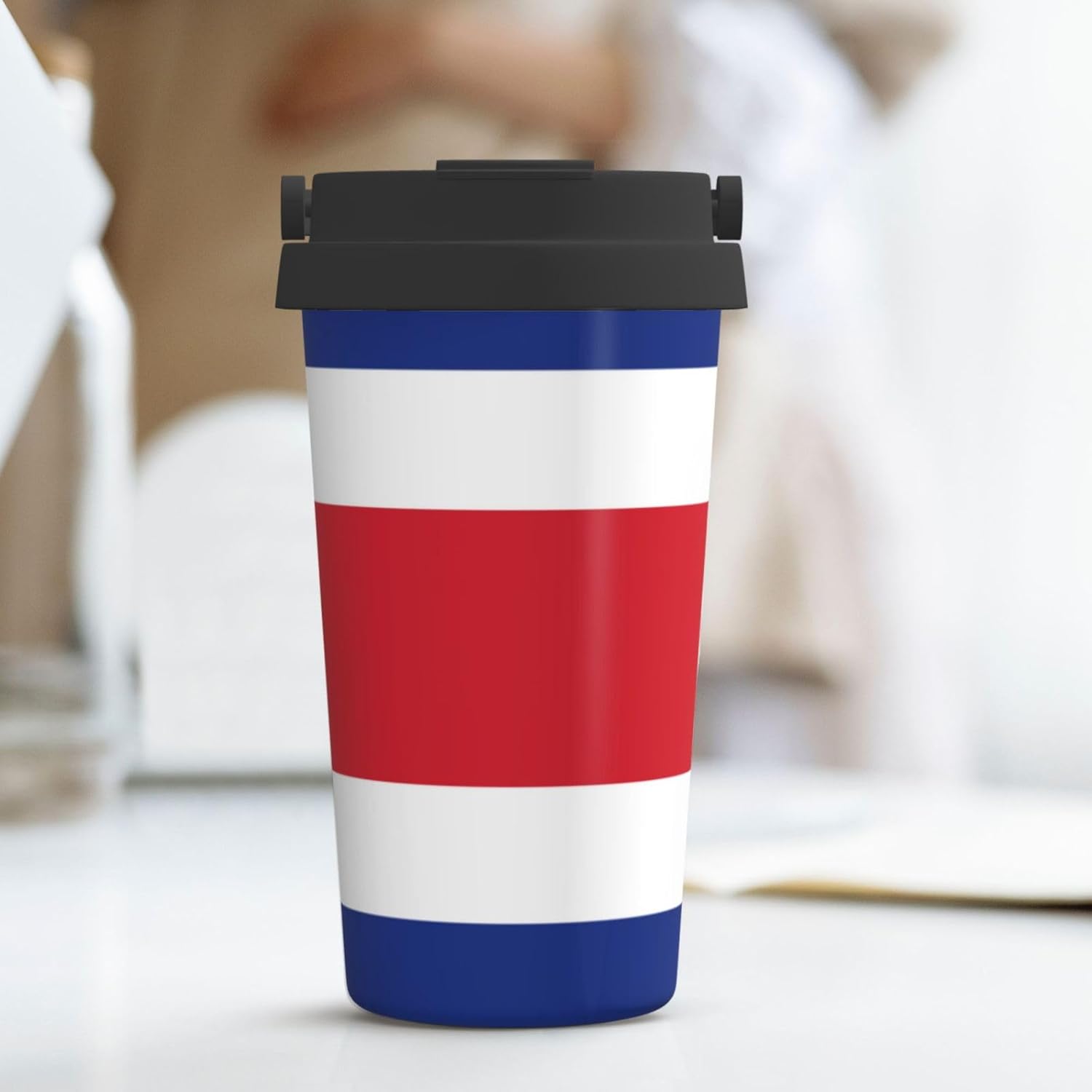 Flag Of Costa Rica Print Double-Layer Carry Insulated Coffee Mug Stainless Steel Travel Cup Multifunctional 8 61hCG1SUd2L. AC SL1500