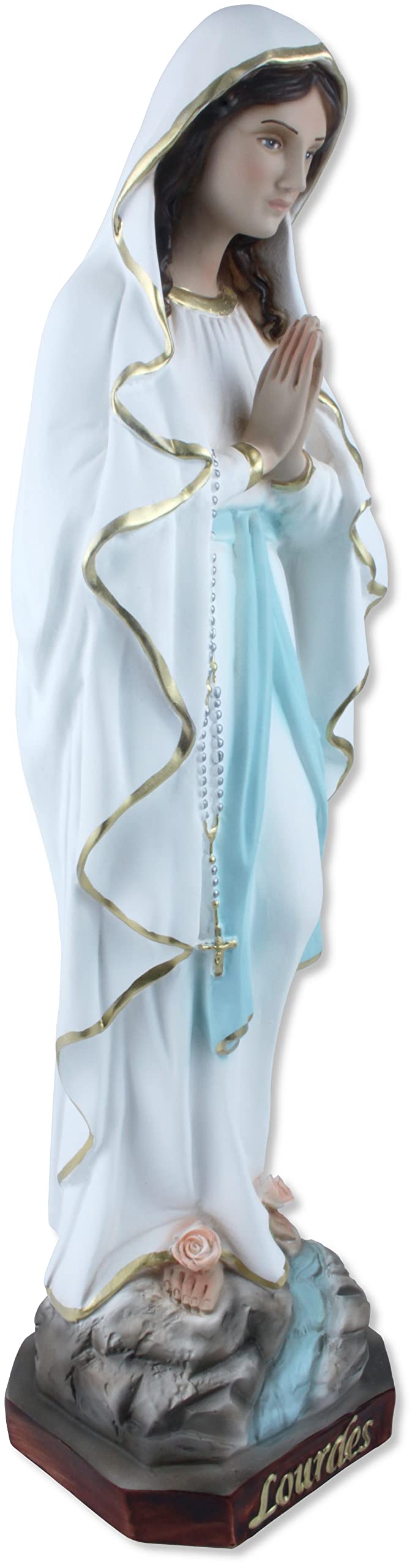 Proposte Religiose Statua della Madonna di Lourdes in Resina Dipinta a Mano - Cm 50 MADE IN ITALY