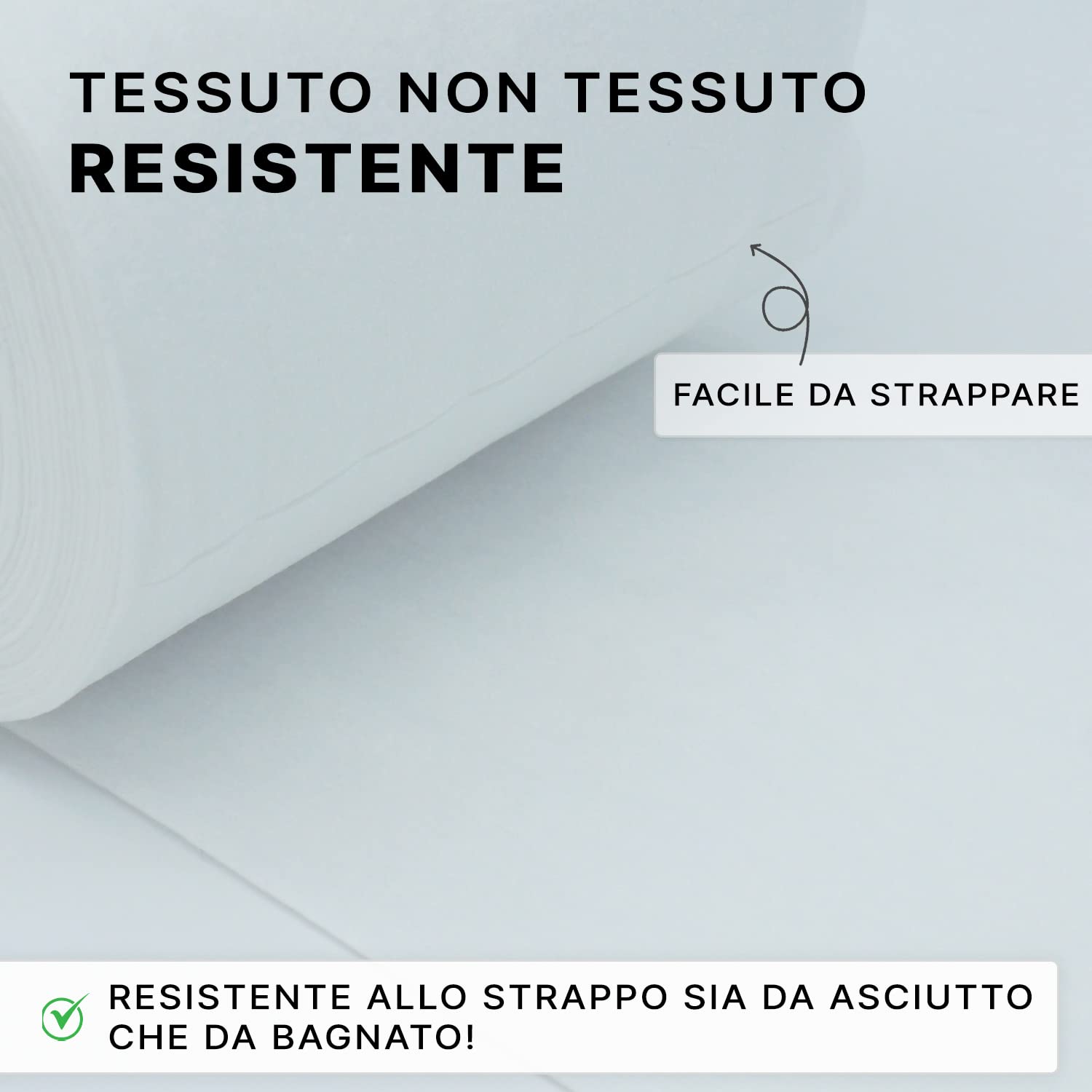 ARNOMED Tessuto non tessuto rotolo 90 salviette asciutte 28x30cm