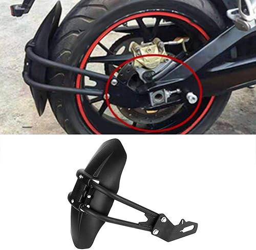Miniatura 3 de Guardabarros trasero para motocicleta, de acero inoxidable, protector de guardabarros trasero adecuado para neumáticos de 12 a 18 pulgadas y otras
