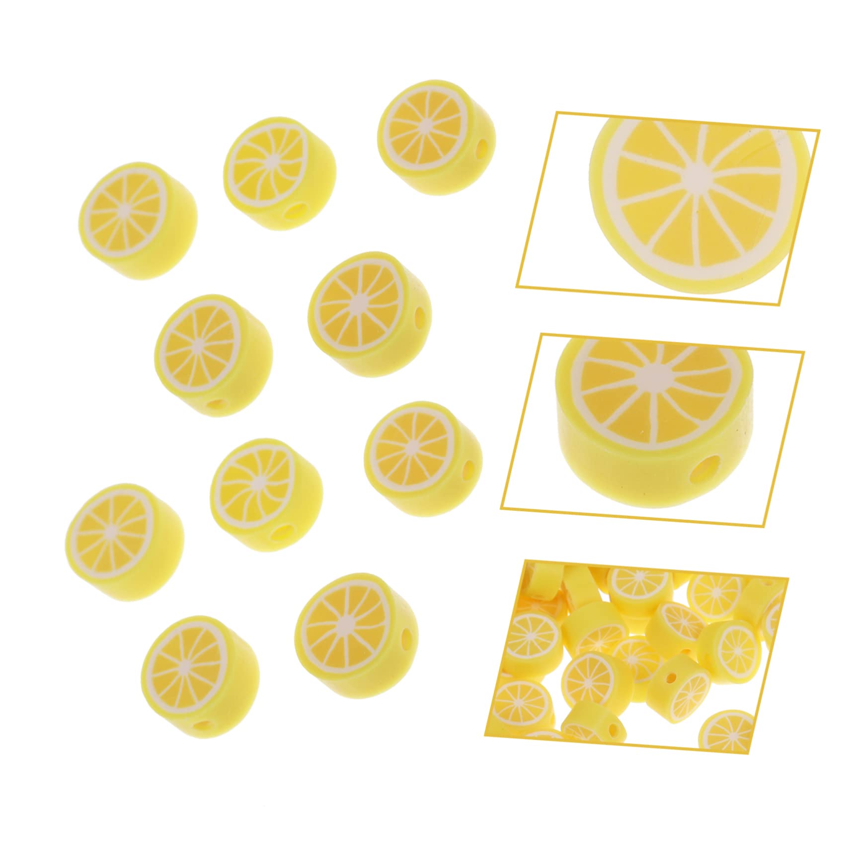 200 Pcs Cuentas Sueltas de Frutas Diy, Material para Pulseras y Collares, Accesorios de Joyería, Obsequio para Manualidades