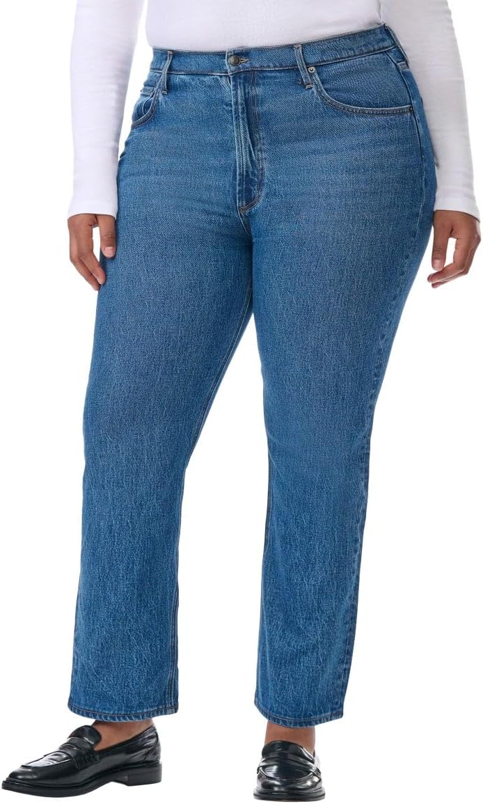 KIRKLAND Signature Women's High-Rise Straight Leg Jeans - Image 5