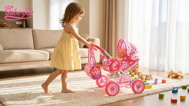 Amazon.com: BABESIDE Baby Doll Stroller Set with 12 Inch Baby Doll