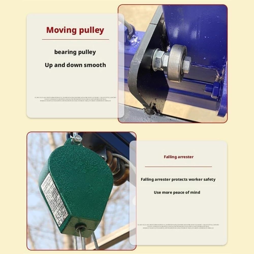 Piattaforma per ponteggi Ponteggio di sollevamento elettrico con telecomando, paranco mobile idraulico, decorazione for interni ed esterni Ponteggio Trabattello(5m)