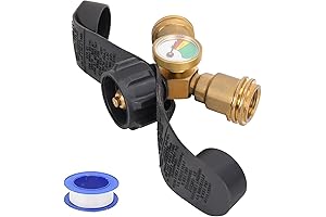 Propane Y Splitter with Shut Off Valve: Double Your Connections Safely