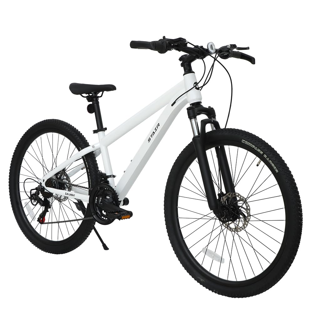 Amazon | マウンテンバイク 自転車 シマノ製21段変速 26インチ 前後