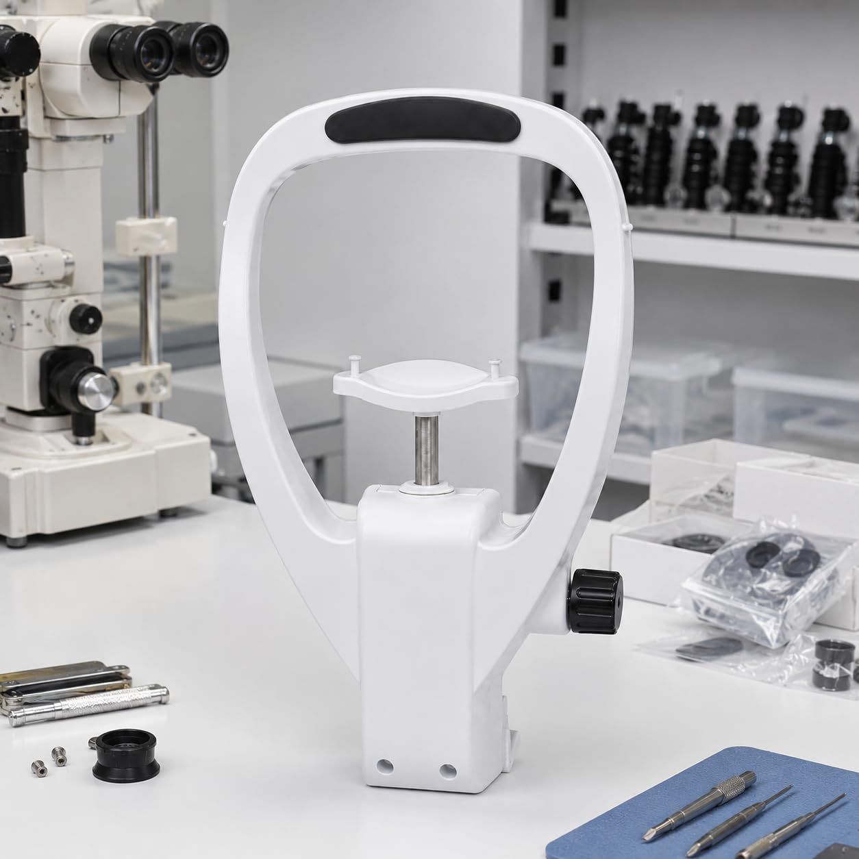 forplubossmmp Optometry Device Accessories, Adjustable Forehead Support With Chin Rest Set, Replacement Parts For Ophthalmic Auto Refractometer, Vision Tester And Clinical Eye Exam Instruments