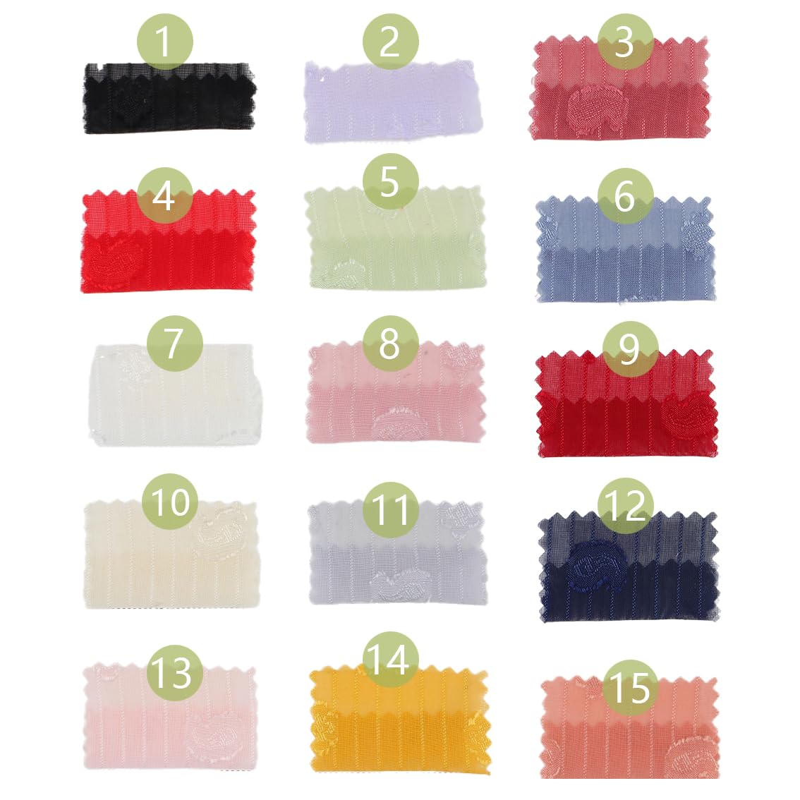 150 cm breit 3 Meter 70 g bestickter Chiffon-Stoff mit Cashew-Blumen am laufenden Meter Chiffon-Stoff zum Schneidern Stoffbasteln für Vorhänge