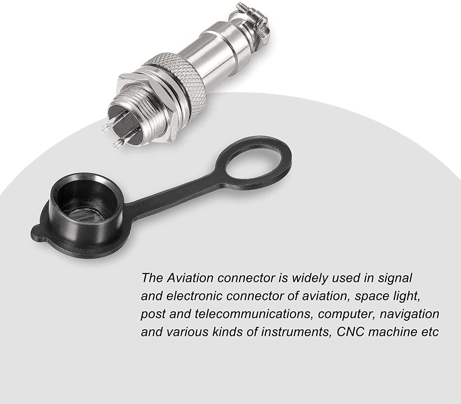 Aiqeer 5 Stück 3-Polig GX12 Aviation Stecker, 12 mm Gewinde Metall