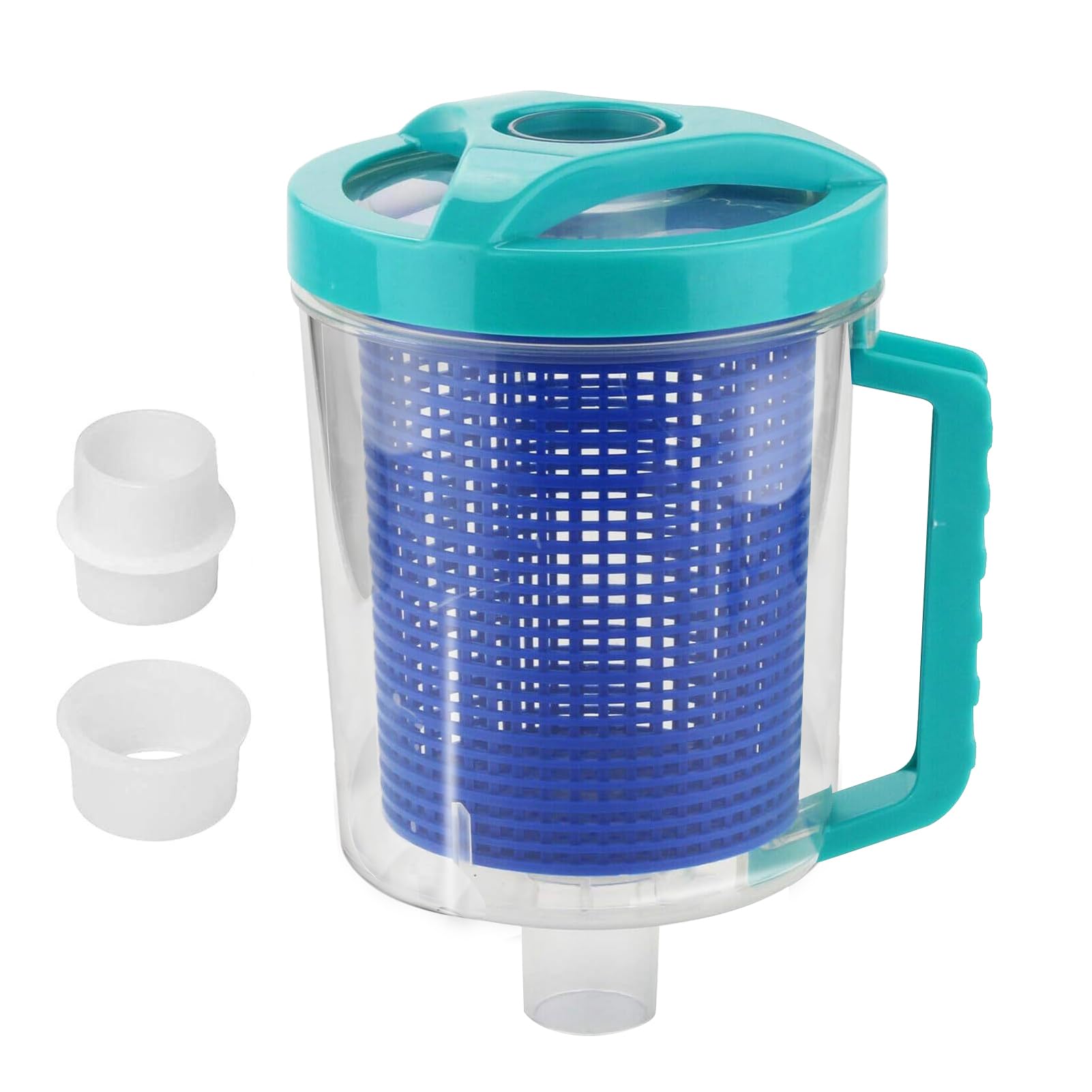 Pool Leaf Canister Catcher with Mesh Basket, Inline Leaf Catcher for W560 for R211084 Swimming Pool Cleaner, Filter Pebbles Leaves Branches