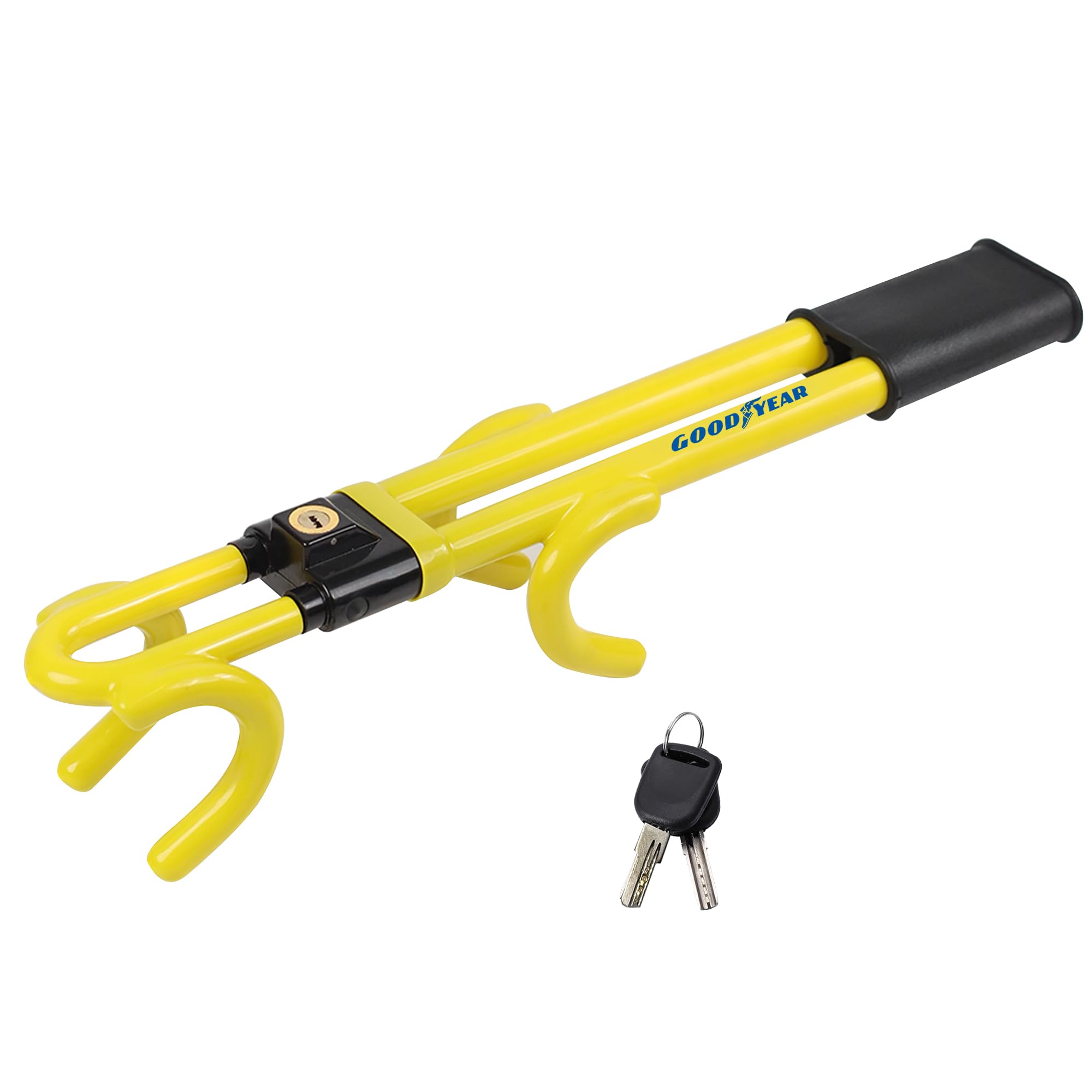 Goodyear Heavy Duty Dual Style Steering Wheel Lock Anti-Theft Car Van Security 5055441453484