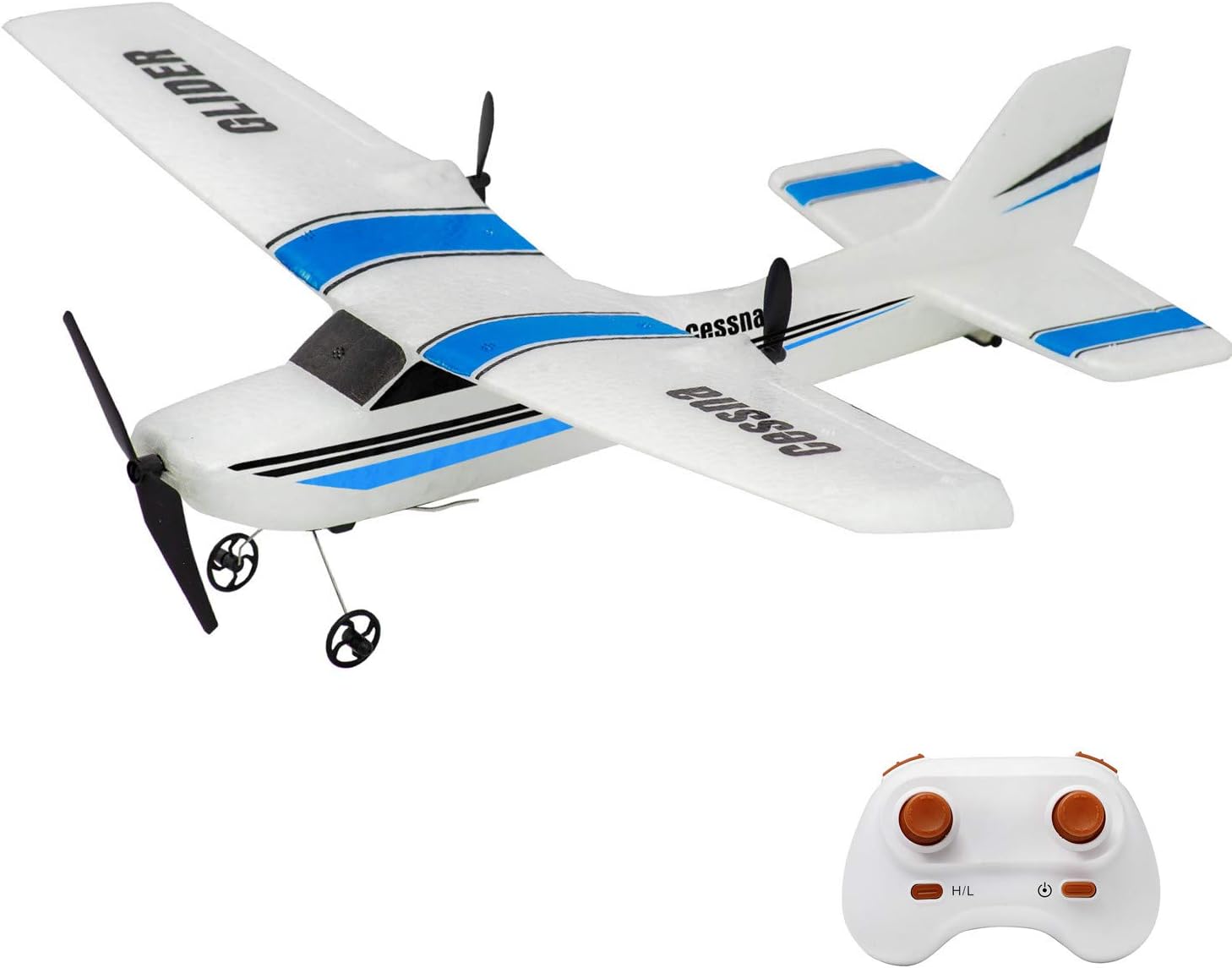 RC Airplane,2 Channels Remote Control Airplane Ready to Fly,Easy to Control RC Plane with Gyro,Stability Flight Remote Control Plane for Kids Boys Beginner