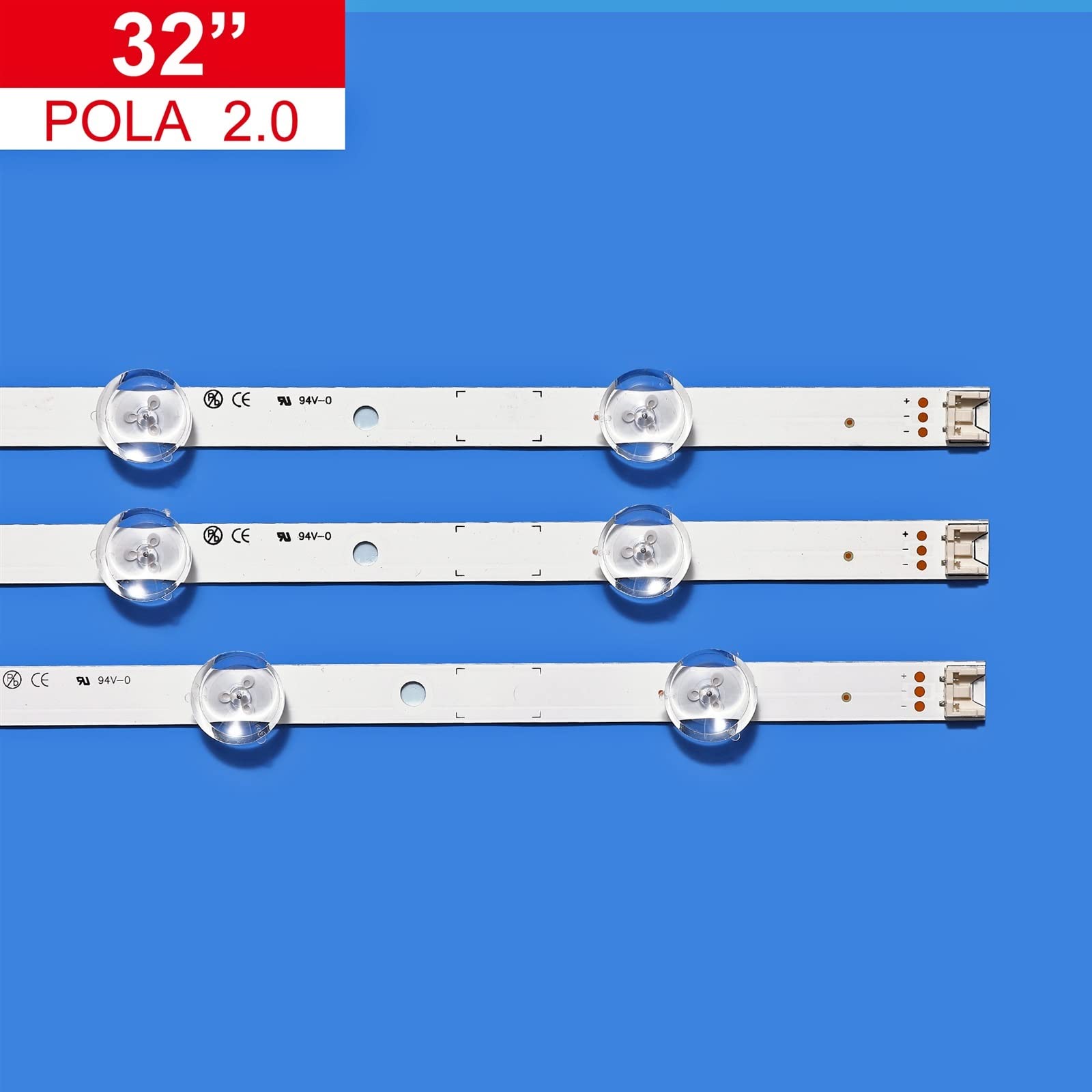 Striscia di retroilluminazione a LED Compatibile for Lig TV UOT POLA2.0 32 HC320DXN-VSFP4-21XX 32LN5100 32LN545B 32LN5180 32LN550B 32LN536U 32LN570R 32LN570B