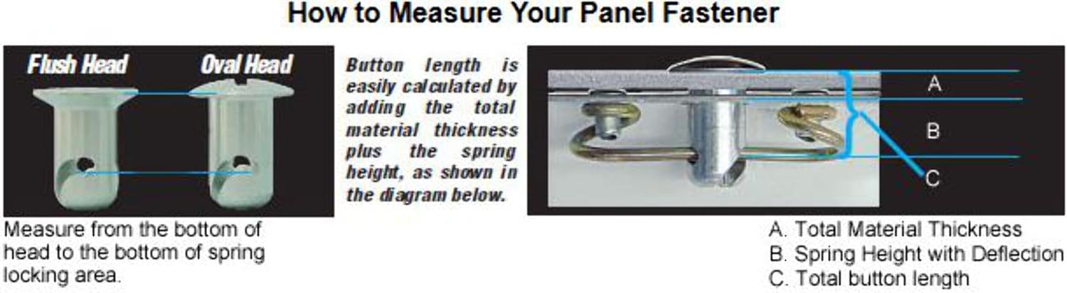Allstar Performance ALL19153 Oval Head Quick Turn Fastener 50 Pack